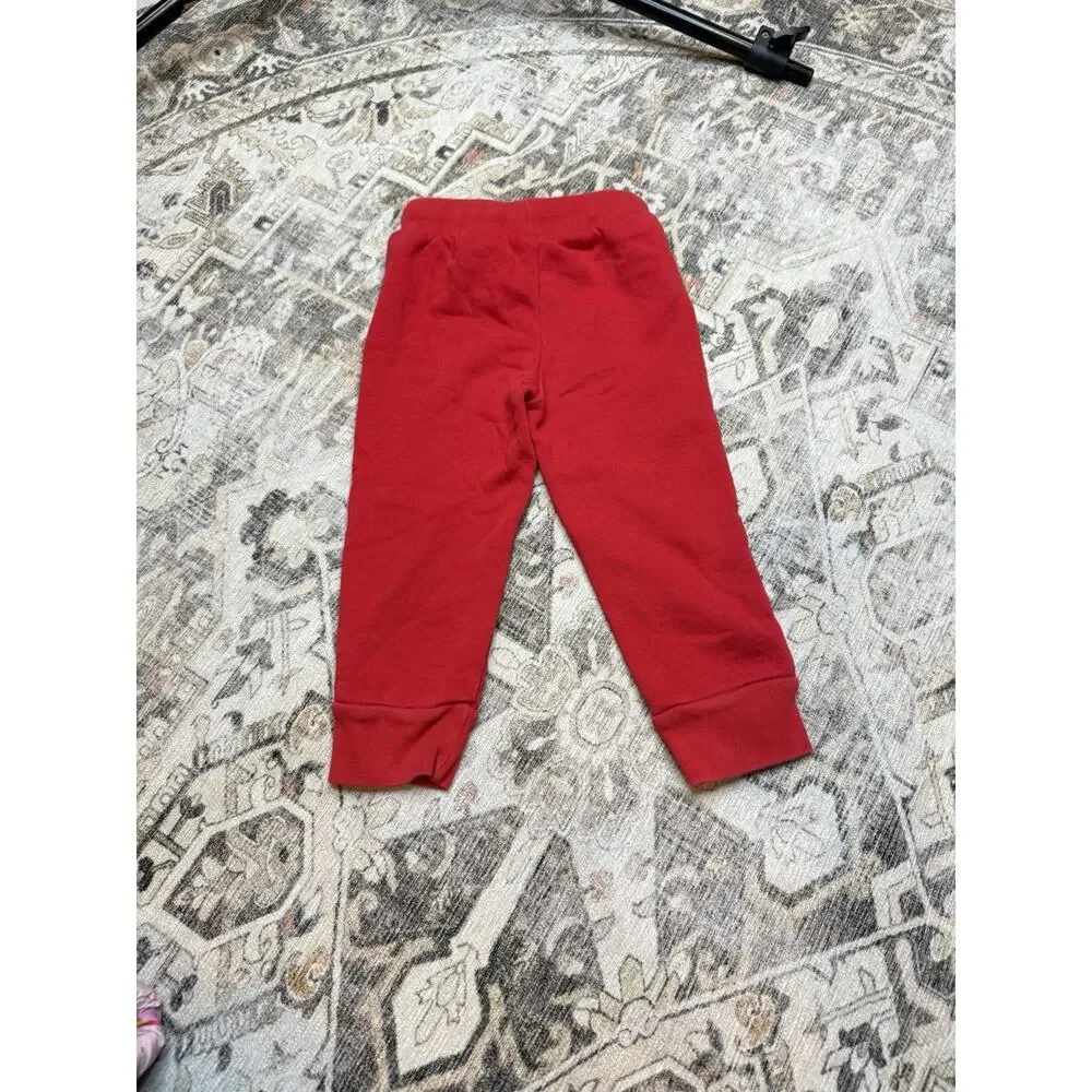 Baby Gap Boys Logo Red Sweatpants Comfy Size 3T 3 Years